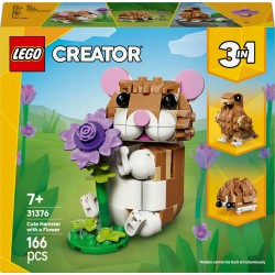 LEGO Creator 3 w 1 Uroczy chomik z kwiatkiem 31376