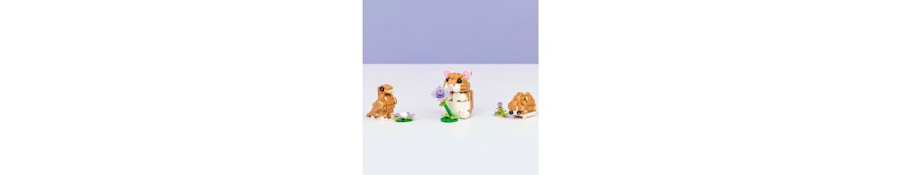 LEGO Creator 3 w 1 Uroczy chomik z kwiatkiem 31376