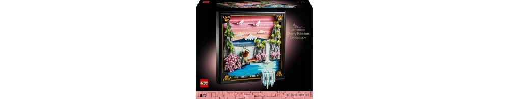 LEGO Art Japoński krajobraz z kwitnącą wiśnią 31218