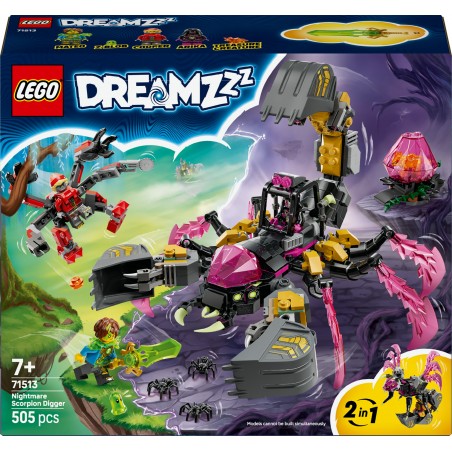 LEGO DREAMZzz Koszmarna skorpionowa koparka 71513