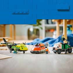LEGO City Zestaw z samolotem, ciężarówką serwisową i poduszkowcem 60505