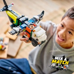 LEGO City Zestaw z samolotem, ciężarówką serwisową i poduszkowcem 60505