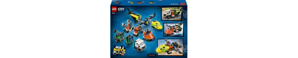 LEGO City Zestaw z samolotem, ciężarówką serwisową i poduszkowcem 60505