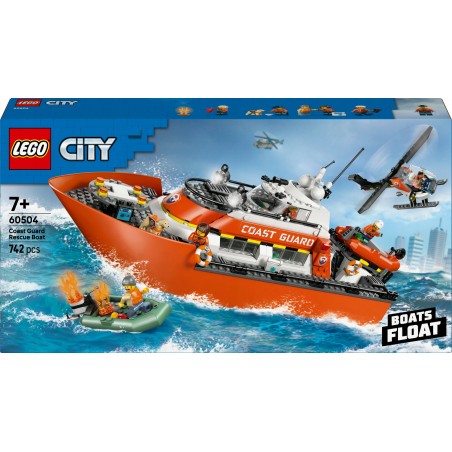 LEGO City Łódź ratunkowa i helikopter straży przybrzeżnej 60504