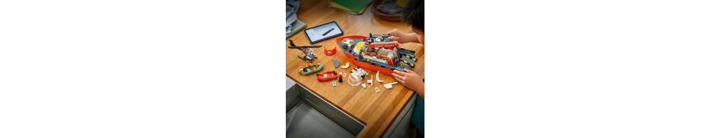 LEGO City Łódź ratunkowa i helikopter straży przybrzeżnej 60504