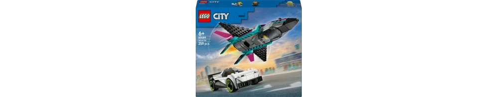 LEGO City Odrzutowiec kontra samochód 60489