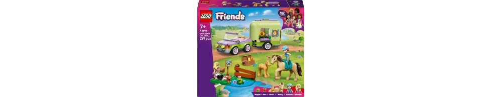 LEGO Friends Przyczepa z koniem i źrebaczkiem 42695