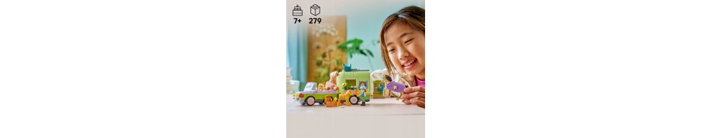 LEGO Friends Przyczepa z koniem i źrebaczkiem 42695
