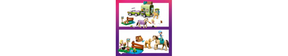 LEGO Friends Przyczepa z koniem i źrebaczkiem 42695