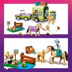 LEGO Friends Przyczepa z koniem i źrebaczkiem 42695