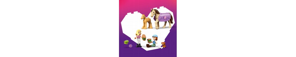 LEGO Friends Przyczepa z koniem i źrebaczkiem 42695