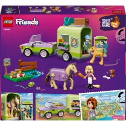 LEGO Friends Przyczepa z koniem i źrebaczkiem 42695