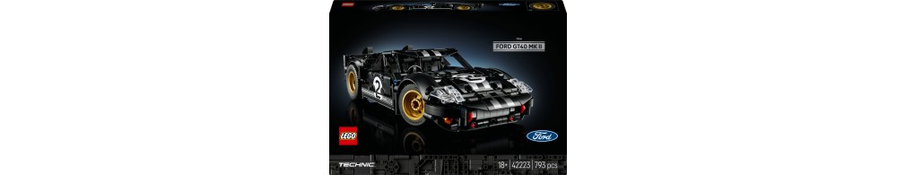 LEGO Technic Samochód wyścigowy 1966 Ford GT40 MKII 42223