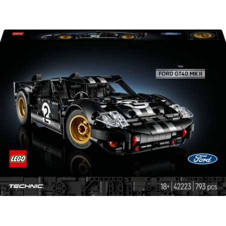 LEGO Technic Samochód wyścigowy 1966 Ford GT40 MKII 42223