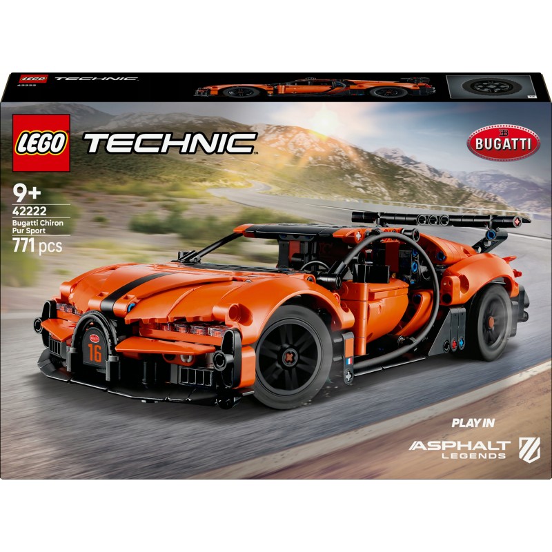 LEGO Technic Hipersamochód Bugatti Chiron Pur Sport 42222
