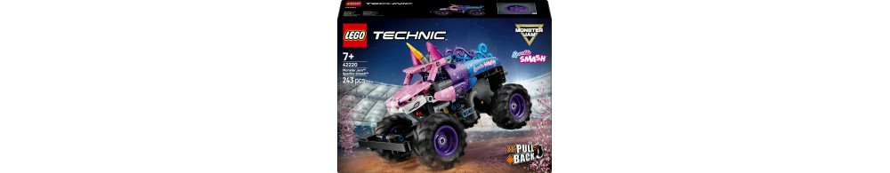 LEGO Technic Monster Jam Sparkle Smash z napędem pull-back 42220