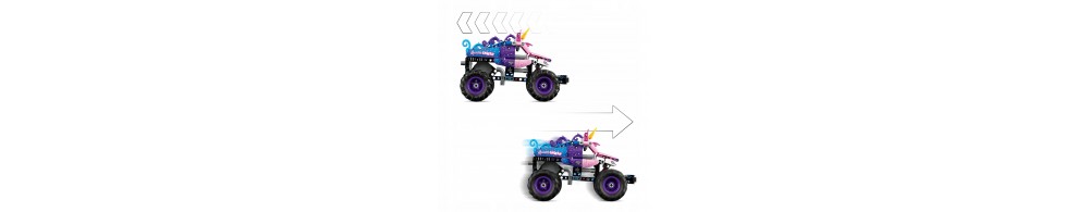LEGO Technic Monster Jam Sparkle Smash z napędem pull-back 42220