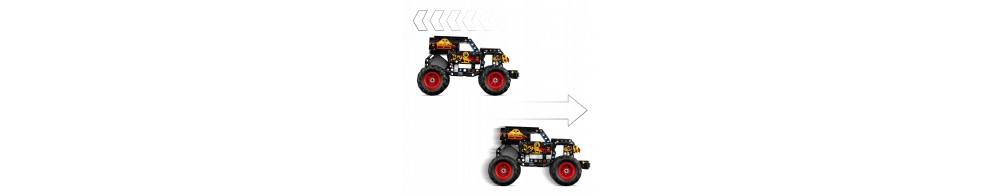 LEGO Technic Monster Jam Grave Digger Ogień i lód 42219