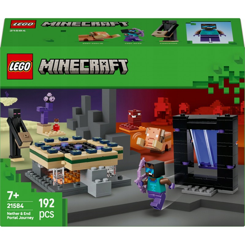 LEGO Minecraft Podróż przez portal Netheru i Kresu 21584