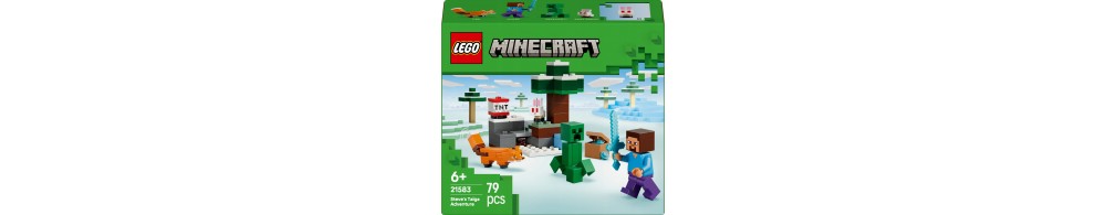 LEGO Minecraft Przygoda Steve’a w tajdze 21583