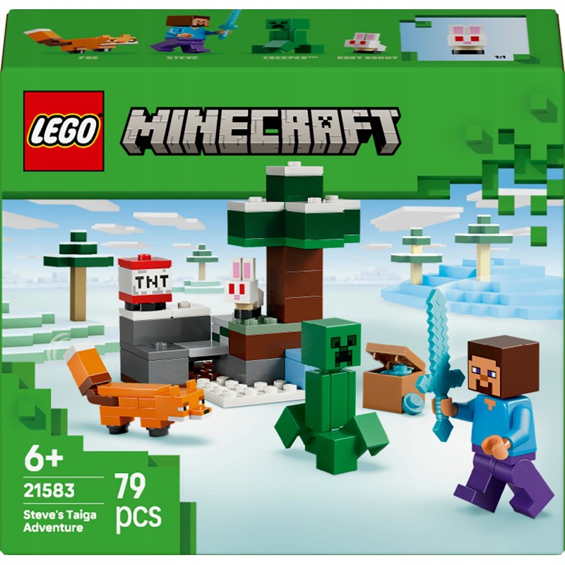 LEGO Minecraft Przygoda Steve’a w tajdze 21583
