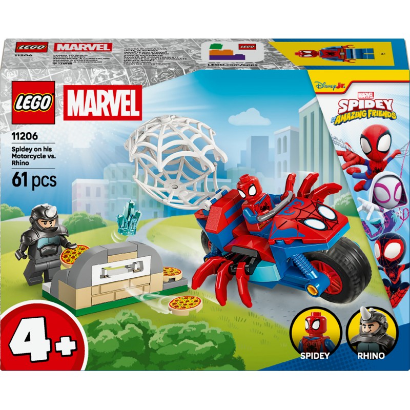 LEGO | Marvel Spidey na motocyklu kontra Rhino 11206