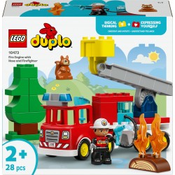 LEGO DUPLO Wóz strażacki z wężem i strażakiem 10473