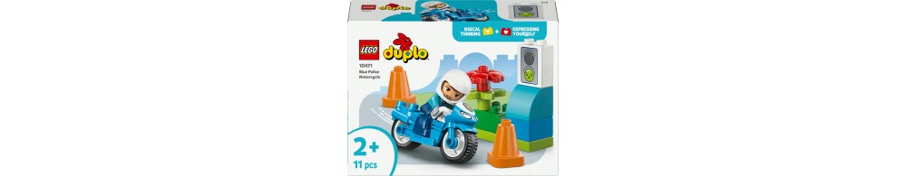 LEGO DUPLO Niebieski motocykl policyjny dla dzieci 10471