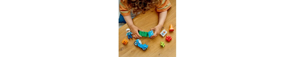 LEGO DUPLO Niebieski motocykl policyjny dla dzieci 10471