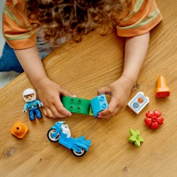 LEGO DUPLO Niebieski motocykl policyjny dla dzieci 10471