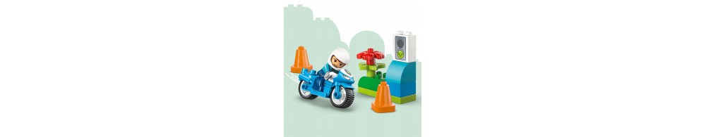 LEGO DUPLO Niebieski motocykl policyjny dla dzieci 10471