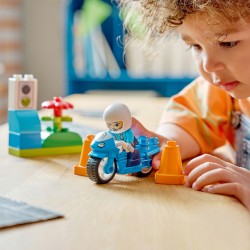 LEGO DUPLO Niebieski motocykl policyjny dla dzieci 10471