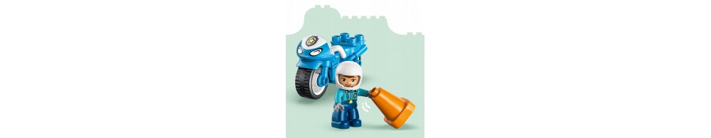 LEGO DUPLO Niebieski motocykl policyjny dla dzieci 10471