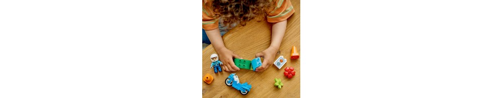 LEGO DUPLO Niebieski motocykl policyjny dla dzieci 10471