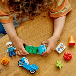 LEGO DUPLO Niebieski motocykl policyjny dla dzieci 10471