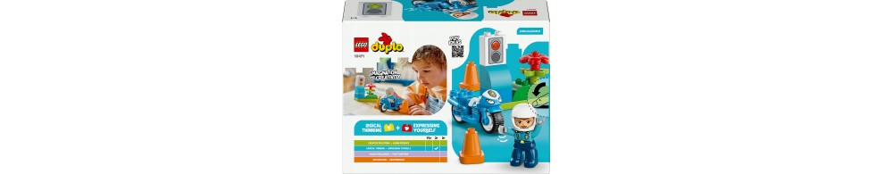 LEGO DUPLO Niebieski motocykl policyjny dla dzieci 10471
