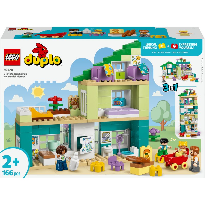 LEGO DUPLO Nowoczesny dom rodzinny 3 w 1 z figurkami 10470