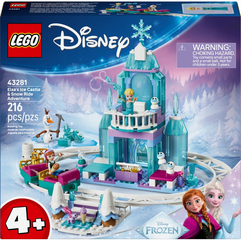 LEGO Disney Kraina lodu Lodowy zamek Elzy i śnieżna przejażdżka 43281
