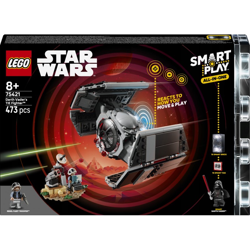 LEGO Star Wars SMART Play: Myśliwiec TIE Dartha Vadera 75421