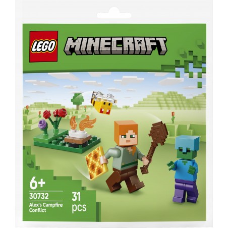 LEGO Minecraft Potyczka Alex przy ognisku 30732