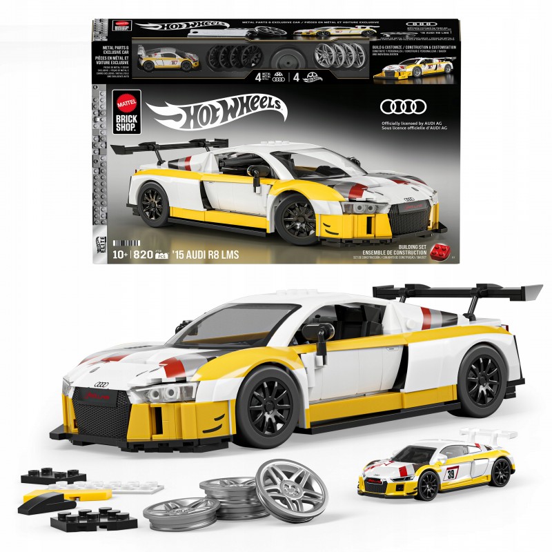 Mattel Brick Shop Klocki Hot Wheels Elite Series 15 Audi R8 LMS JFT18