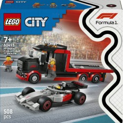 LEGO City Ciężarówka F1 z bolidem Audi F1 60493