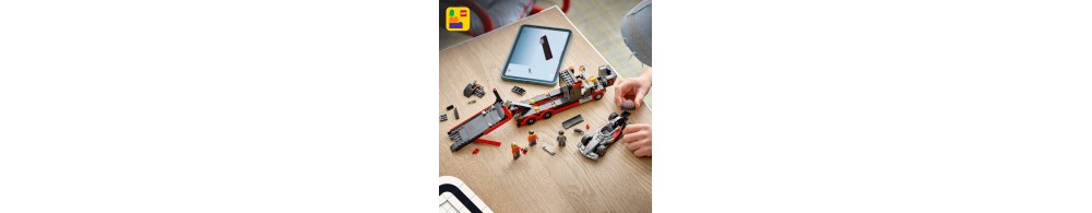 LEGO City Ciężarówka F1 z bolidem Audi F1 60493