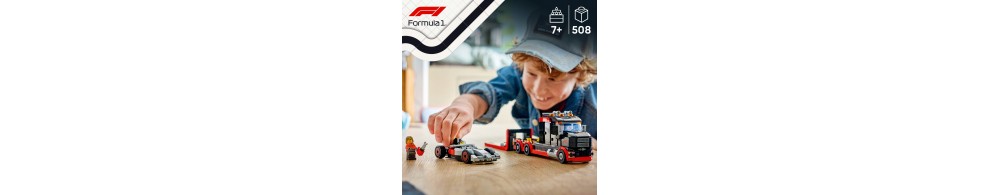 LEGO City Ciężarówka F1 z bolidem Audi F1 60493