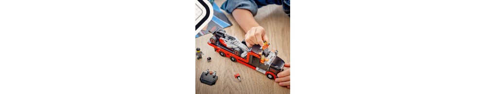 LEGO City Ciężarówka F1 z bolidem Audi F1 60493