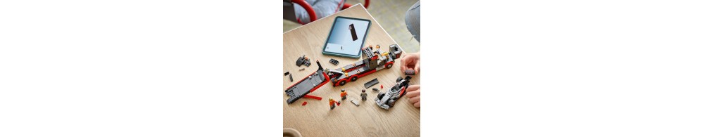 LEGO City Ciężarówka F1 z bolidem Audi F1 60493