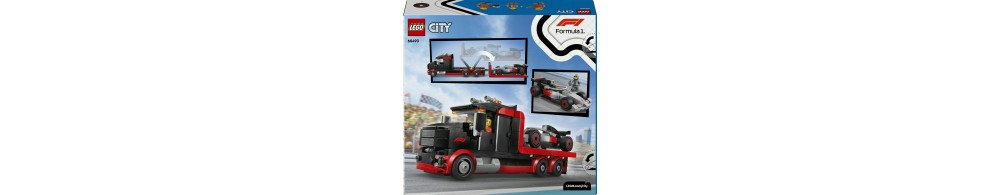 LEGO City Ciężarówka F1 z bolidem Audi F1 60493