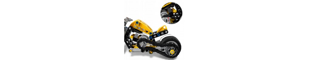 LEGO Technic Żółty motocykl 42225