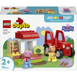 LEGO DUPLO Świnka Peppa Ciągnik i rynek 10468