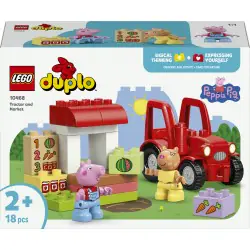 LEGO DUPLO Świnka Peppa Ciągnik i rynek 10468